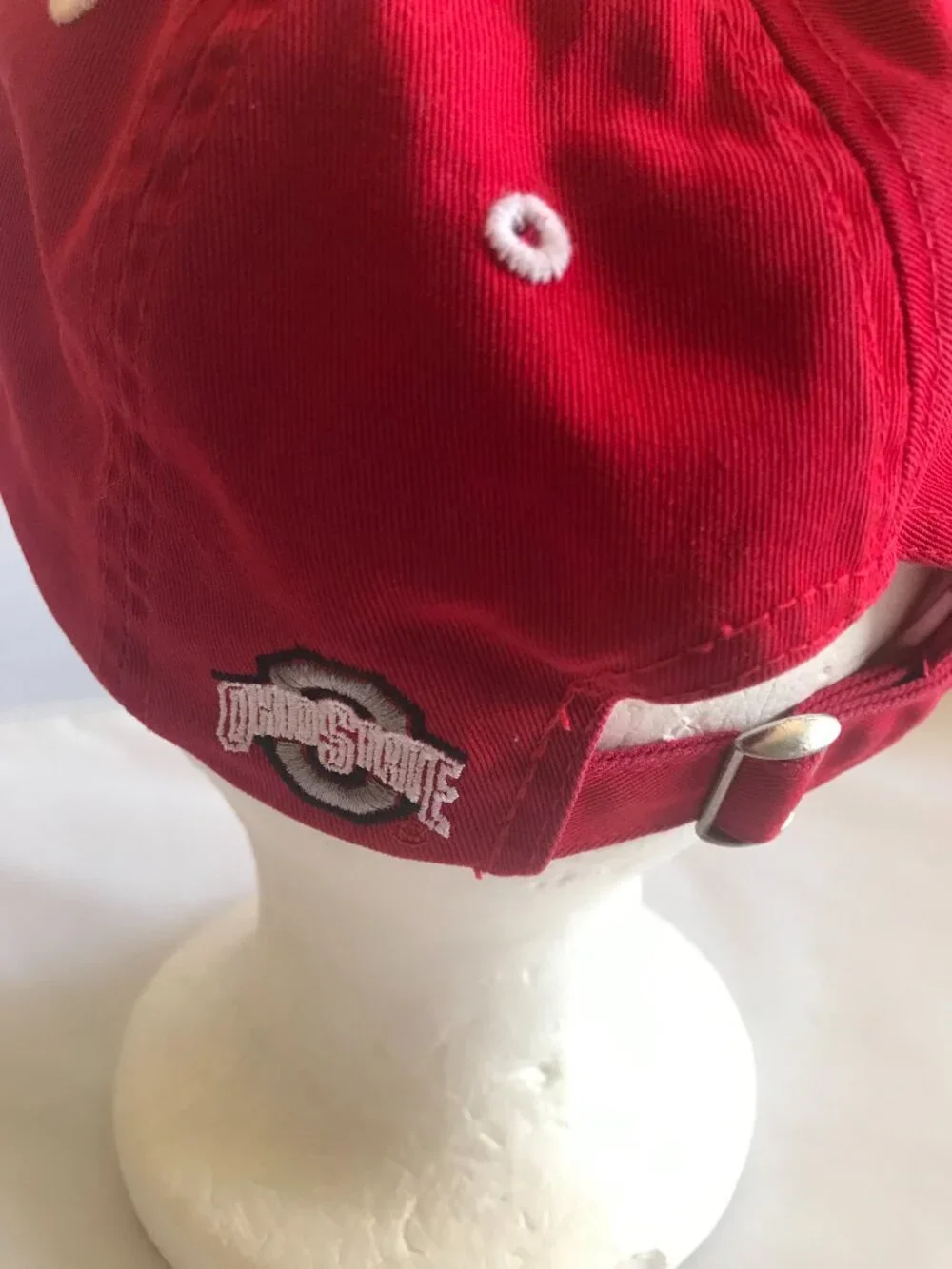 Ohio State Buckeyes Hat Red Baseball Cap Adj. Buckle Top of the World